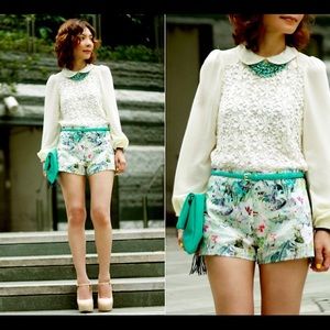 Zara tropical shorts